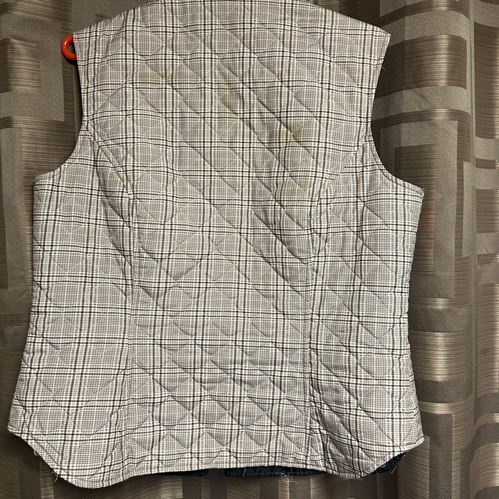 Plaid Quilted Women's Vest